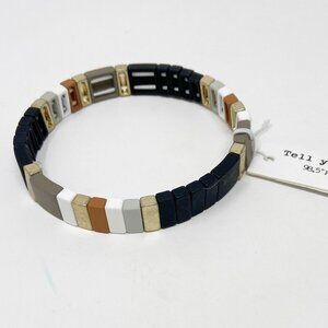 Black/Multi Color Stretch Bracelet